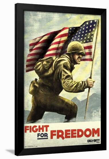 Call of Duty: WWII - Fight-Trends International-Framed Poster