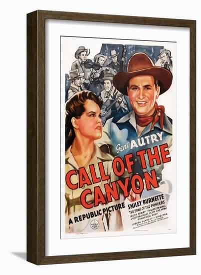 Call of the Canyon, Ruth Terry, Gene Autry, 1942-null-Framed Art Print