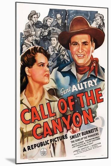 Call of the Canyon, Ruth Terry, Gene Autry, 1942-null-Mounted Art Print