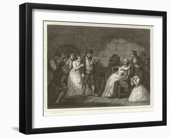 Call of the Convicted-Alfred Johannot-Framed Giclee Print