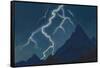 Call of the Heaven. Lightning, 1935-1936-Nicholas Roerich-Framed Stretched Canvas