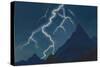 Call of the Heaven. Lightning, 1935-1936-Nicholas Roerich-Stretched Canvas