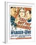 Call Out the Marines, Victor Mclaglen, Binnie Barnes, Edmund Lowe on Window Card, 1942-null-Framed Photo