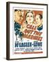 Call Out the Marines, Victor Mclaglen, Binnie Barnes, Edmund Lowe on Window Card, 1942-null-Framed Photo