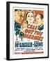 Call Out the Marines, Victor Mclaglen, Binnie Barnes, Edmund Lowe on Window Card, 1942-null-Framed Photo