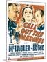 Call Out the Marines, Victor Mclaglen, Binnie Barnes, Edmund Lowe on Window Card, 1942-null-Mounted Photo