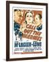 Call Out the Marines, Victor Mclaglen, Binnie Barnes, Edmund Lowe on Window Card, 1942-null-Framed Photo