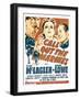 Call Out the Marines, Victor Mclaglen, Binnie Barnes, Edmund Lowe on Window Card, 1942-null-Framed Photo