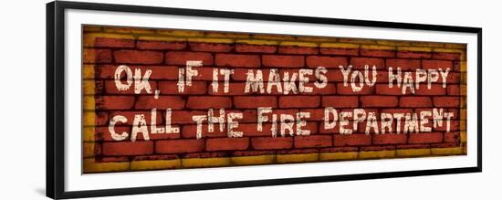 Call the Fire Dept-Kate Ward Thacker-Framed Premium Giclee Print