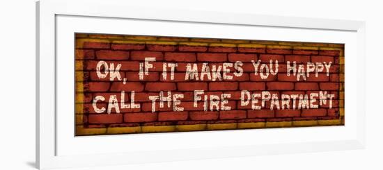 Call the Fire Dept-Kate Ward Thacker-Framed Giclee Print