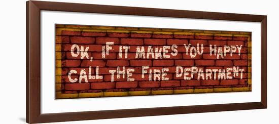 Call the Fire Dept-Kate Ward Thacker-Framed Giclee Print