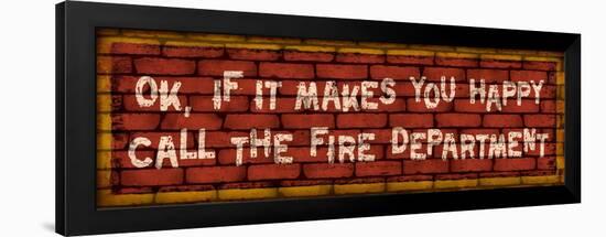 Call the Fire Dept-Kate Ward Thacker-Framed Premium Giclee Print