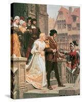 Call To Arms-Edmund Blair Leighton-Stretched Canvas