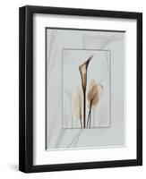 Calla Blue Brown 2-Albert Koetsier-Framed Art Print