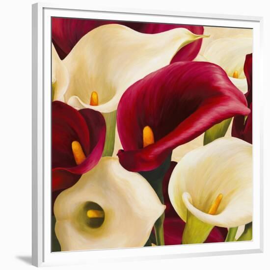 Calla Composition II-Serena Biffi-Framed Art Print