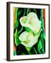 Calla lilies-Hyunah Kim-Framed Art Print