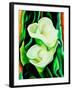 Calla lilies-Hyunah Kim-Framed Art Print