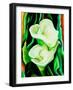 Calla lilies-Hyunah Kim-Framed Art Print