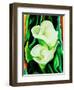 Calla lilies-Hyunah Kim-Framed Art Print