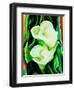 Calla lilies-Hyunah Kim-Framed Art Print