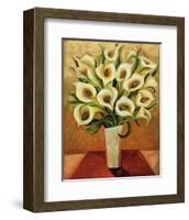 Calla Lily Bouquet-Shelly Bartek-Framed Art Print