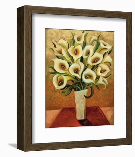 Calla Lily Bouquet-Shelly Bartek-Framed Art Print