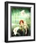 Calla Lily Contemplation-Dalliann-Framed Giclee Print