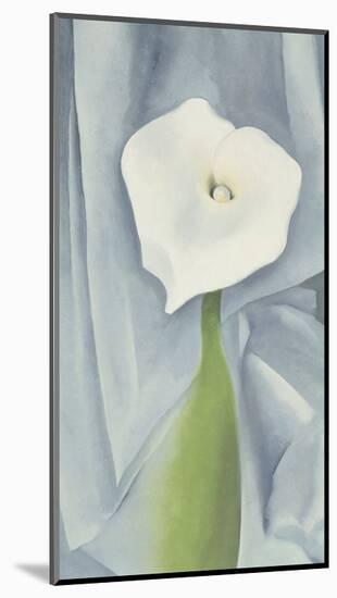 Calla Lily on Grey, c.1928-Georgia O'Keeffe-Mounted Art Print