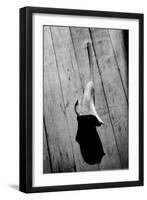 Calla Lily on Wooden Floor-null-Framed Photo