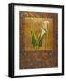 Calla Lily with Arabesque II-Patricia Pinto-Framed Art Print