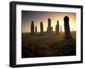 Callanish Standing Stones, Isle of Lewis, Outer Hebrides, Scotland-Patrick Dieudonne-Framed Premium Photographic Print