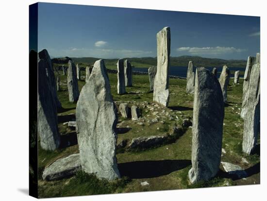 Callanish Standing Stones, Lewis, Outer Hebrides, Scotland, United Kingdom, Europe-Woolfitt Adam-Stretched Canvas