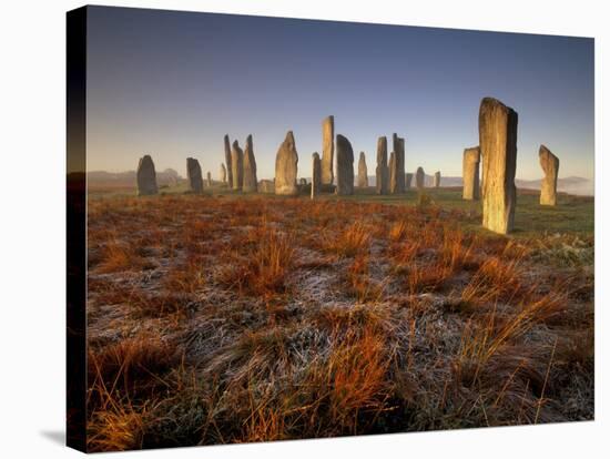 Callanish Stone Circle at Dawn, Isle of Lewis, Outer Hebrides, Scotland, UK-Patrick Dieudonne-Stretched Canvas