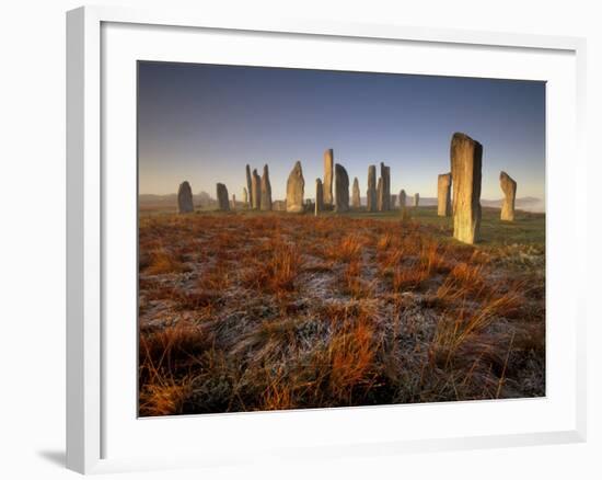 Callanish Stone Circle at Dawn, Isle of Lewis, Outer Hebrides, Scotland, UK-Patrick Dieudonne-Framed Photographic Print