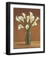 Callas dans un vase-Virginia Huntington-Framed Art Print