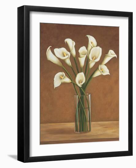 Callas dans un vase-Virginia Huntington-Framed Art Print