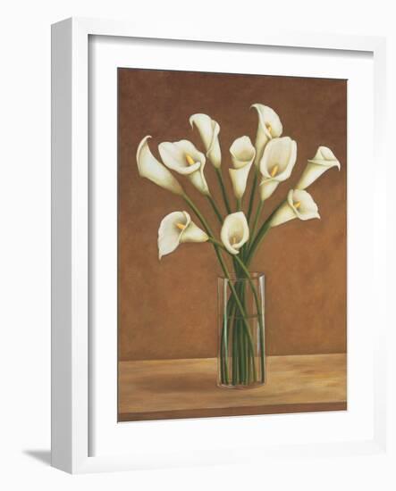 Callas dans un vase-Virginia Huntington-Framed Art Print