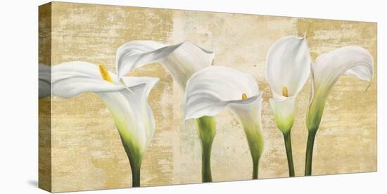 Callas on Gold (neutral variation)-Jenny Thomlinson-Stretched Canvas