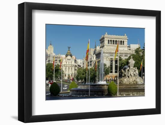 Calle De Alcala, Plaza De Cibeles, Madrid, Spain, Europe-Charles Bowman-Framed Photographic Print