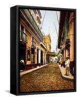 Calle De Havana, Havana-William Henry Jackson-Framed Stretched Canvas