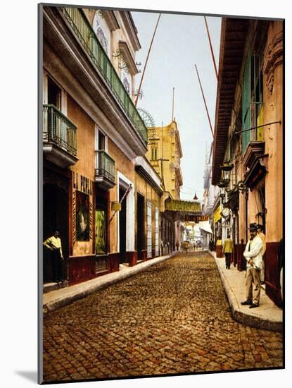 Calle De Havana, Havana-William Henry Jackson-Mounted Photo