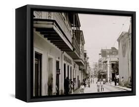 Calle De San Francisco, San Juan, P.R.-null-Framed Stretched Canvas