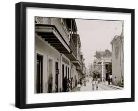 Calle De San Francisco, San Juan, P.R.-null-Framed Photo