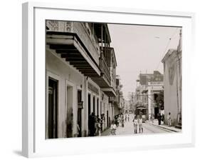 Calle De San Francisco, San Juan, P.R.-null-Framed Photo