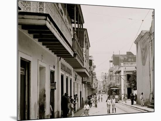 Calle De San Francisco, San Juan, P.R.-null-Mounted Photo