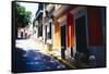 Calle Del Sol, Old San Juan; Puerto Rico-George Oze-Framed Stretched Canvas