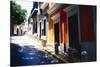 Calle Del Sol, Old San Juan; Puerto Rico-George Oze-Stretched Canvas