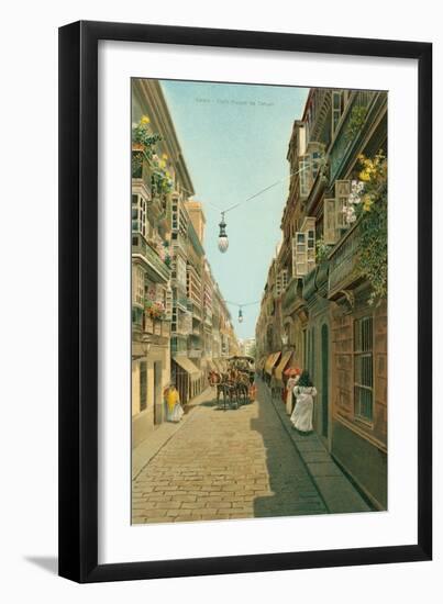 Calle Duque De Tetuan, Cadiz, Spain-null-Framed Art Print