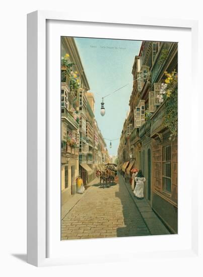 Calle Duque De Tetuan, Cadiz, Spain-null-Framed Art Print