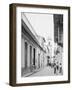 Calle Emperador and Cathedral, Havana, Cuba-null-Framed Photo